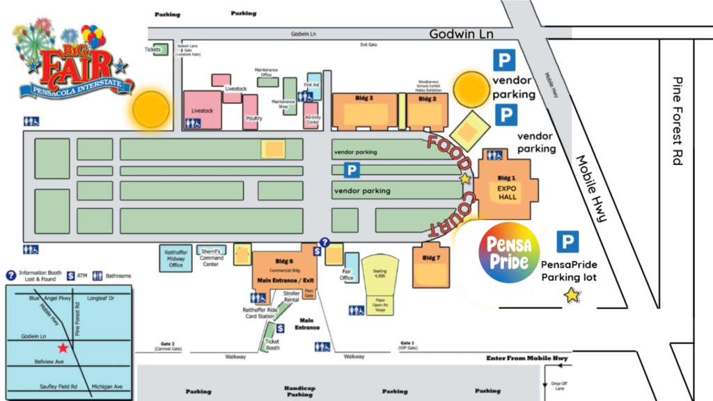 PensaPride 2024 parking map